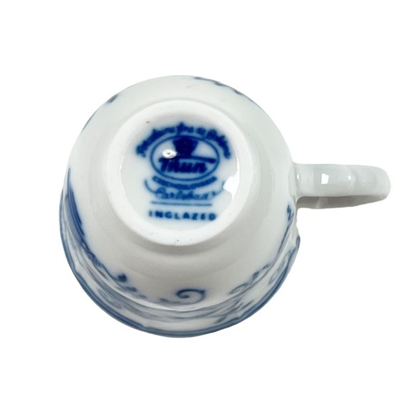 Thun Czech Porcelain Blue Onion Demitasse Cups & Saucers- 17 Sets Available - Picture 6 of 15